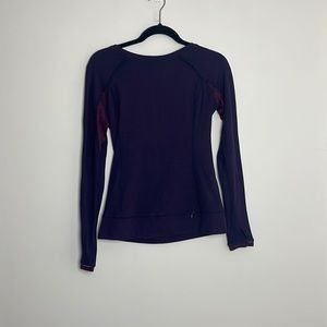 Lululemon Rulu purple long sleeve shirt size small